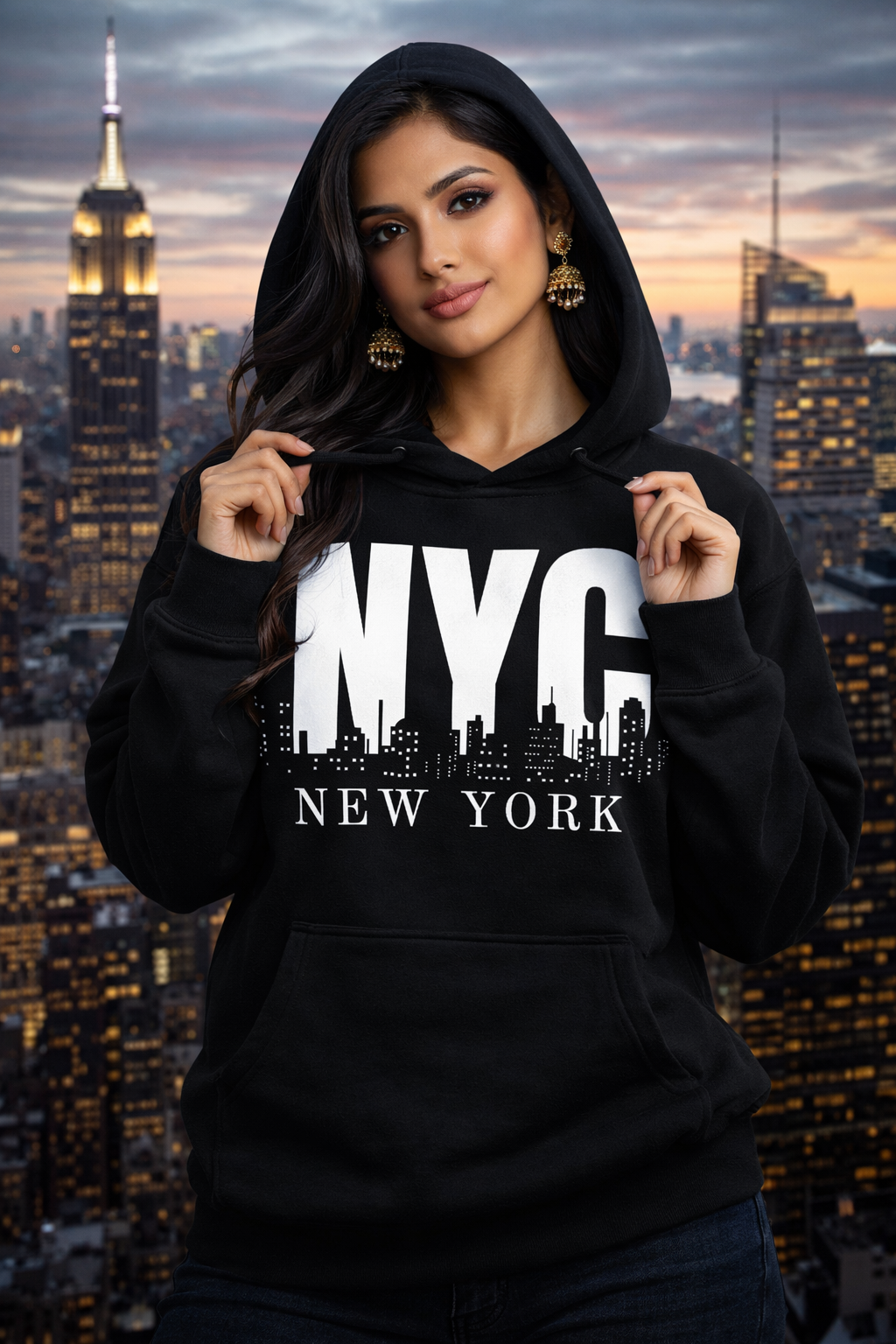 Unisex NYC Black Hoodie