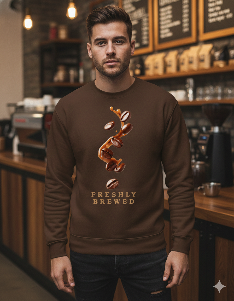 Unisex Oversized Fresh Brew Sweatshirt