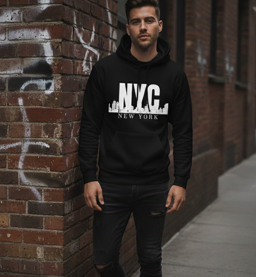 Unisex NYC Black Hoodie